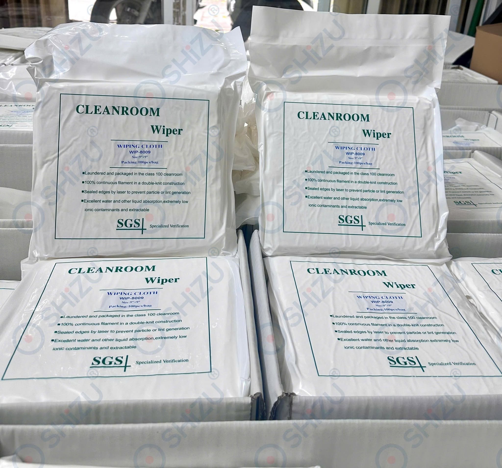 Hình ảnh khăn lau phòng sạch Microfiber 8009 SHiZU, góc chụp 4