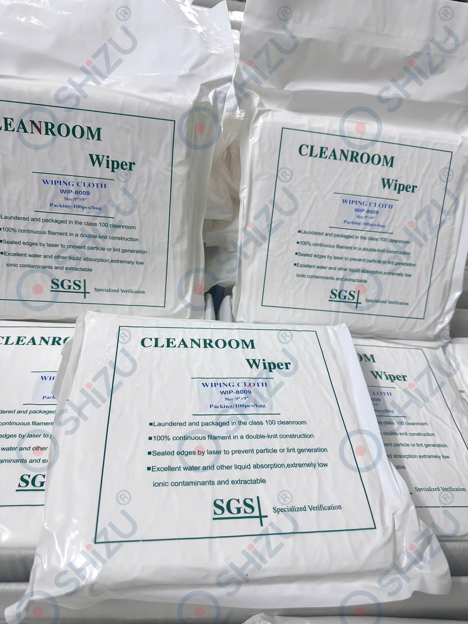 Hình ảnh khăn lau phòng sạch Microfiber 8009 SHiZU, góc chụp 5