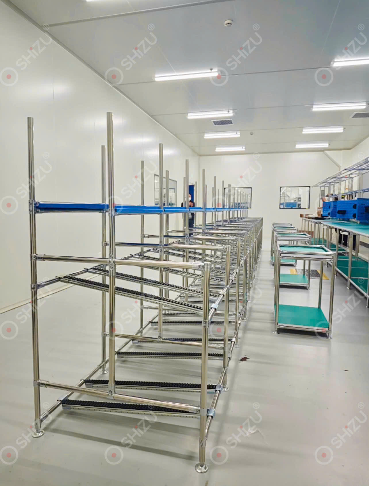 Bàn thao tác chống tĩnh điện SHiZU - bố trí công đoạn sản xuất 1