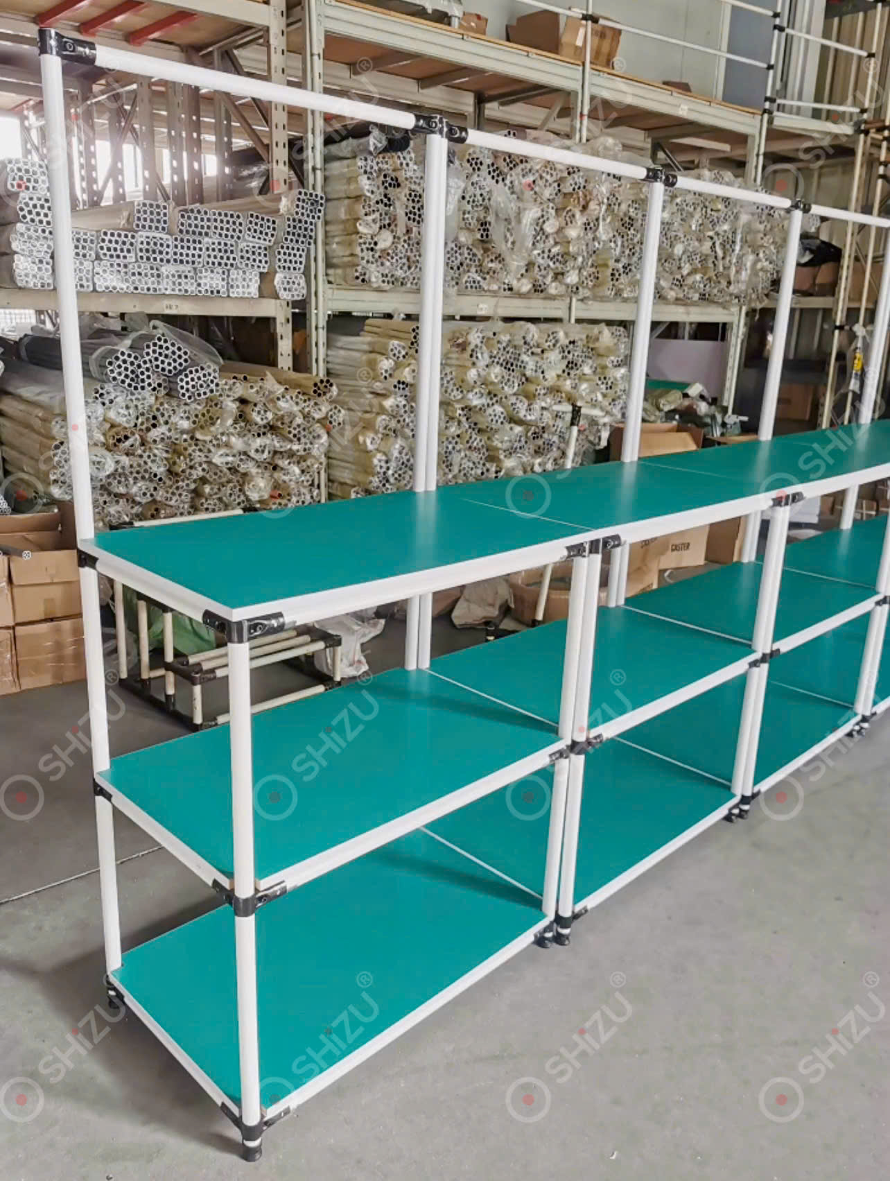 Bàn thao tác chống tĩnh điện SHiZU - bố trí công đoạn sản xuất 4